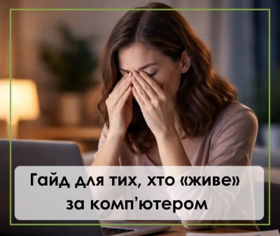 Як зберегти зір при роботі за комп'ютером