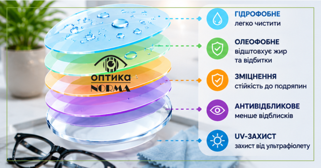 Які покриття для окулярних лінз справді потрібні?