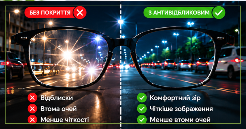 Які покриття для окулярних лінз справді потрібні?