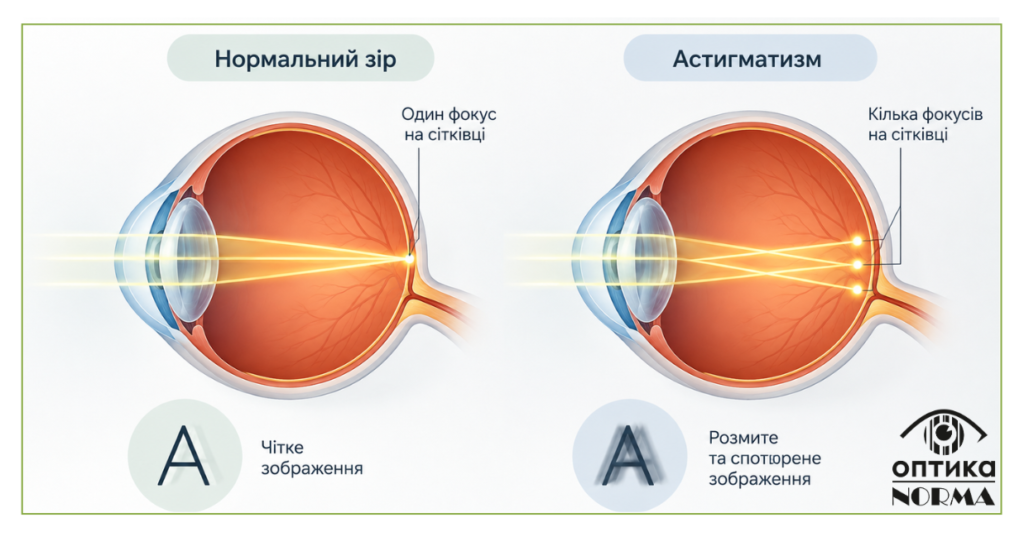 Близорукость далекозорість та астигматизм: у чому різниця
